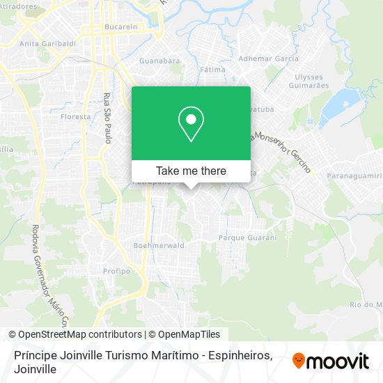 Príncipe Joinville Turismo Marítimo - Espinheiros map
