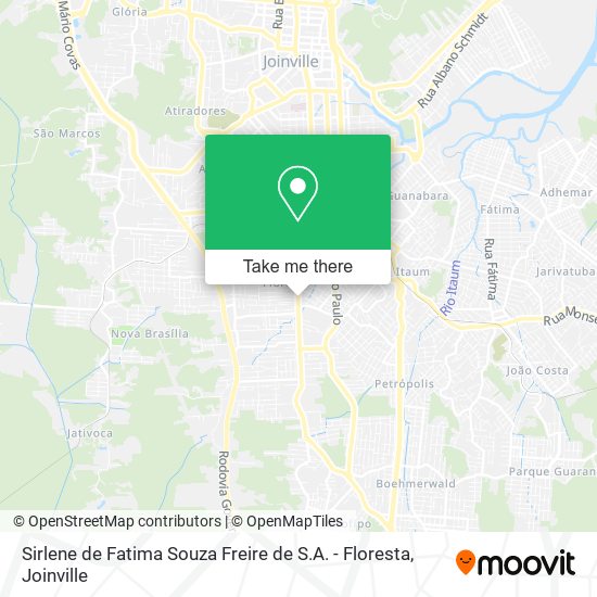 Sirlene de Fatima Souza Freire de S.A. - Floresta map