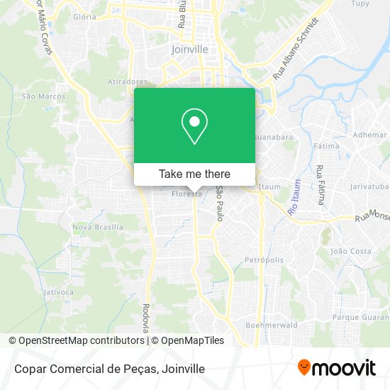 Copar Comercial de Peças map