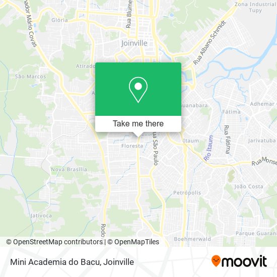 Mapa Mini Academia do Bacu