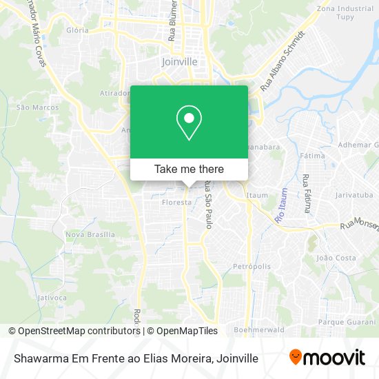 Mapa Shawarma Em Frente ao Elias Moreira