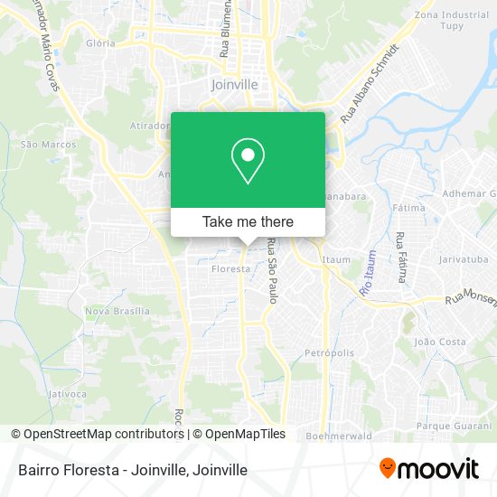 Bairro Floresta - Joinville map