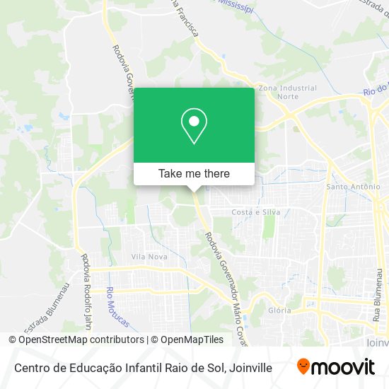 Mapa Centro de Educação Infantil Raio de Sol