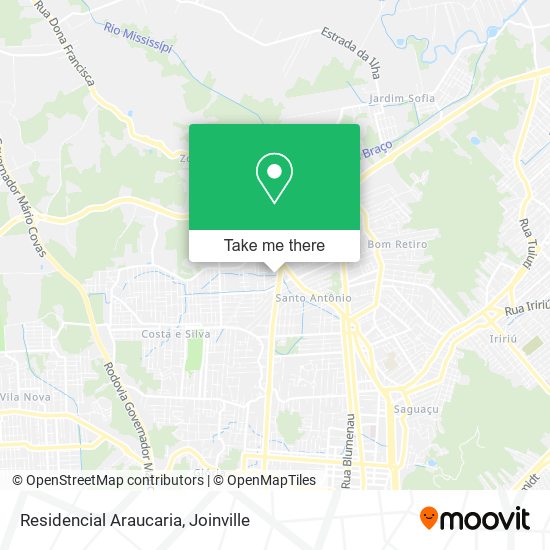 Residencial Araucaria map
