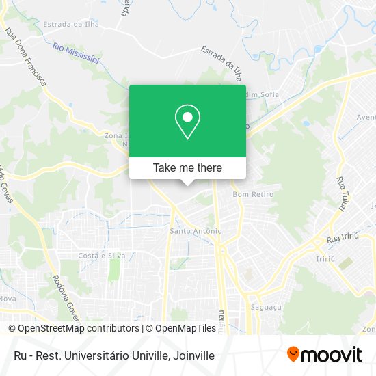 Ru - Rest. Universitário Univille map