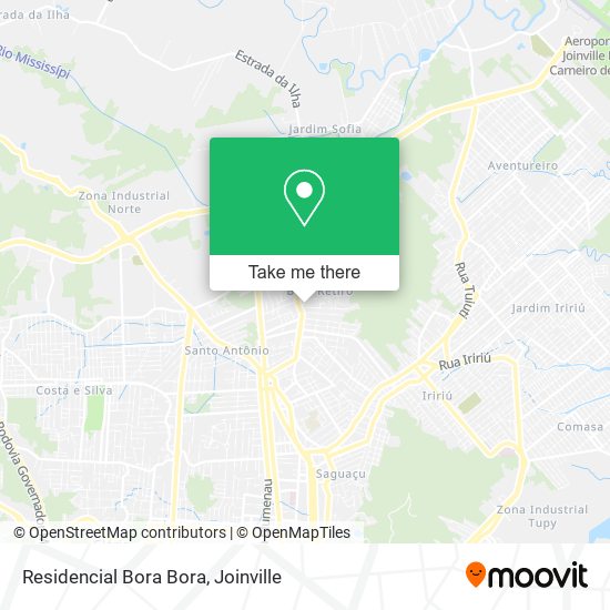 Residencial Bora Bora map