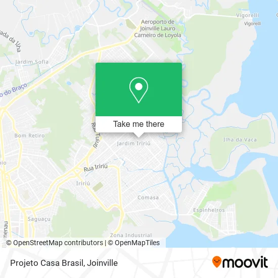 Projeto Casa Brasil map