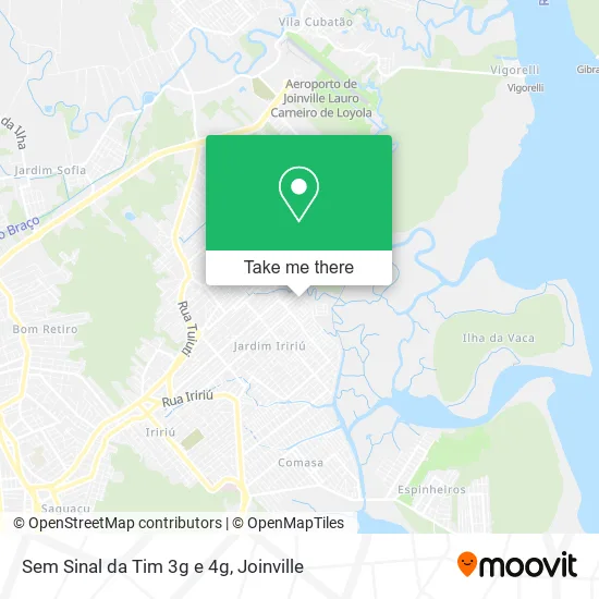 Sem Sinal da Tim 3g e 4g map