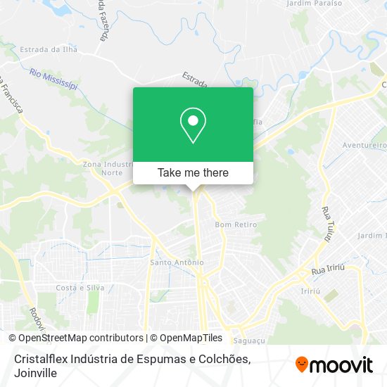 Cristalflex Indústria de Espumas e Colchões map