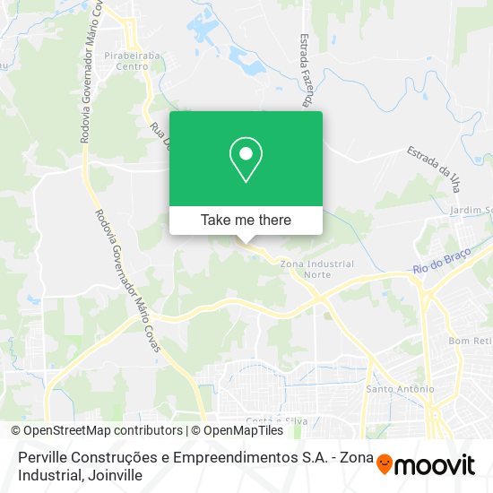 Perville Construções e Empreendimentos S.A. - Zona Industrial map