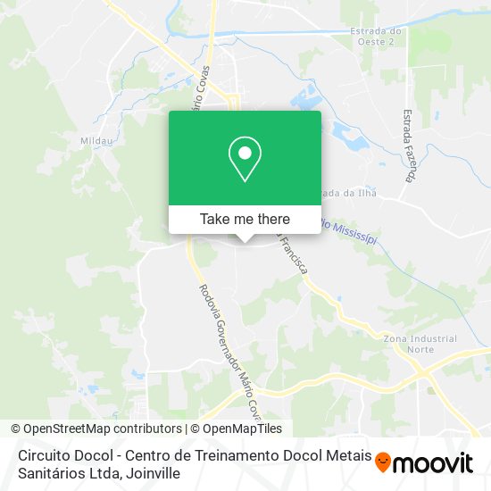 Circuito Docol - Centro de Treinamento Docol Metais Sanitários Ltda map