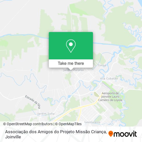 Mapa Associação dos Amigos do Projeto Missão Criança