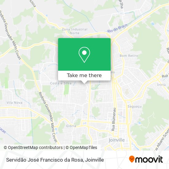 Servidão José Francisco da Rosa map