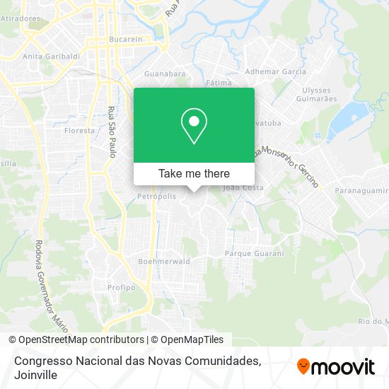 Congresso Nacional das Novas Comunidades map