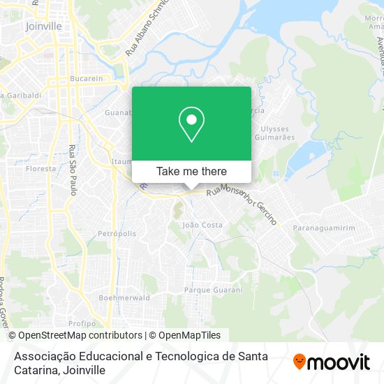 Associação Educacional e Tecnologica de Santa Catarina map