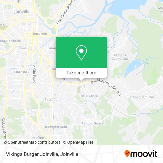Vikings Burger Joinville map