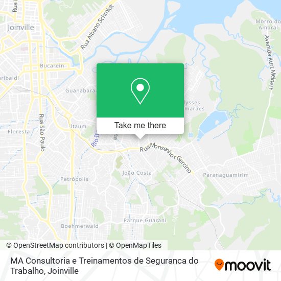 Mapa MA Consultoria e Treinamentos de Seguranca do Trabalho