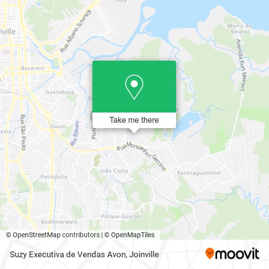 Suzy Executiva de Vendas Avon map