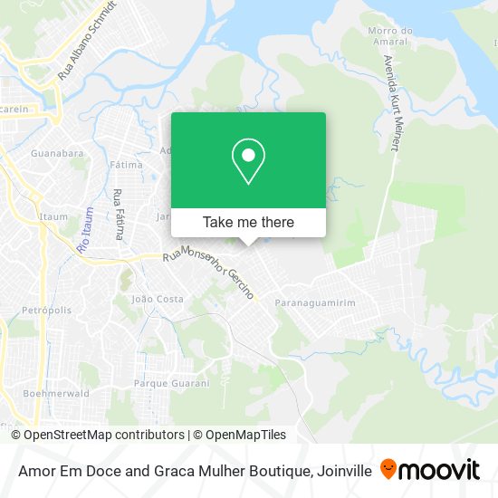 Amor Em Doce and Graca Mulher Boutique map