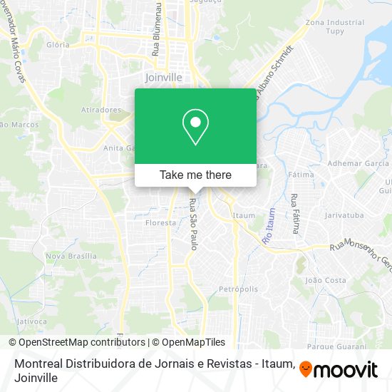 Montreal Distribuidora de Jornais e Revistas - Itaum map