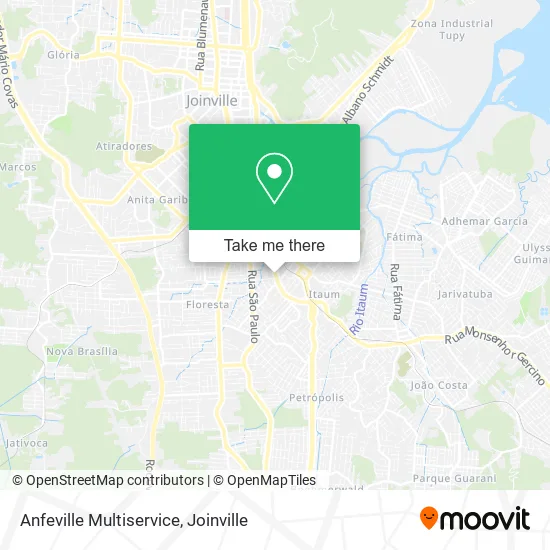 Anfeville Multiservice map