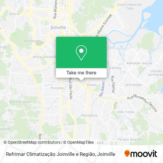 Refrimar Climatização Joinville e Região map