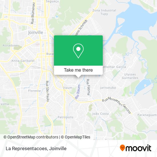 La Representacoes map