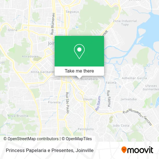Princess Papelaria e Presentes map