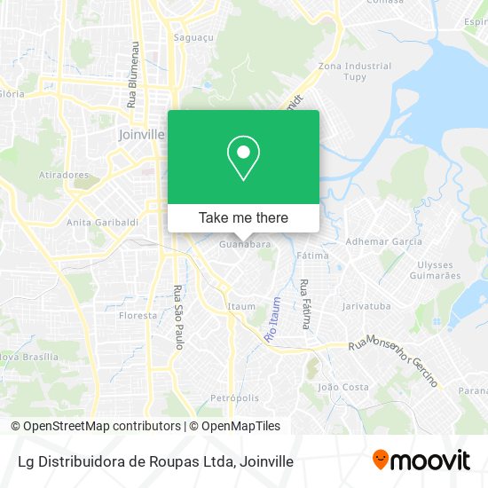 Lg Distribuidora de Roupas Ltda map
