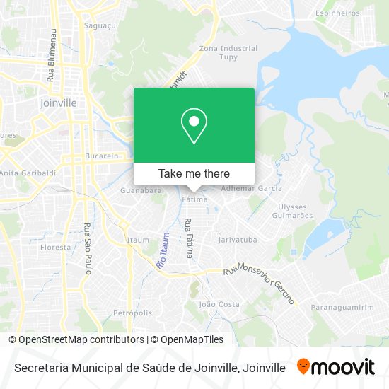 Secretaria Municipal de Saúde de Joinville map