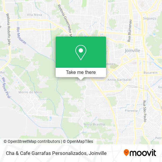 Cha & Cafe Garrafas Personalizados map
