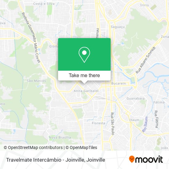 Mapa Travelmate Intercâmbio - Joinville