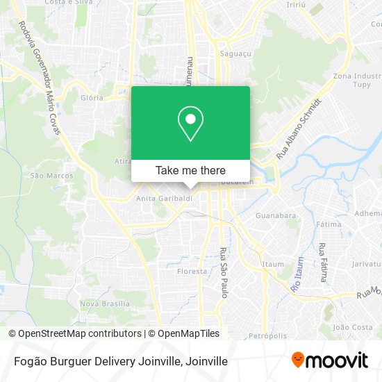 Fogão Burguer Delivery Joinville map