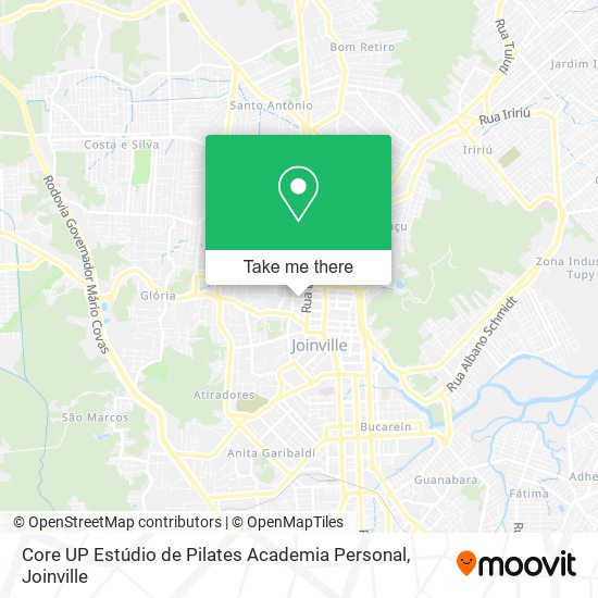 Mapa Core UP Estúdio de Pilates Academia Personal