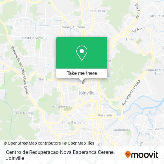 Mapa Centro de Recuperacao Nova Esperanca Cerene