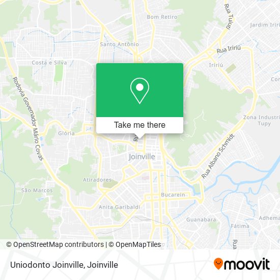 Uniodonto Joinville map