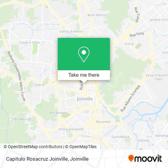 Mapa Capitulo Rosacruz Joinville