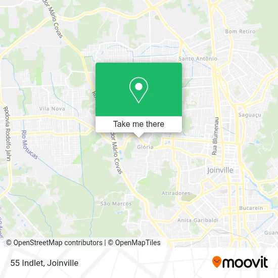 55 Indlet map