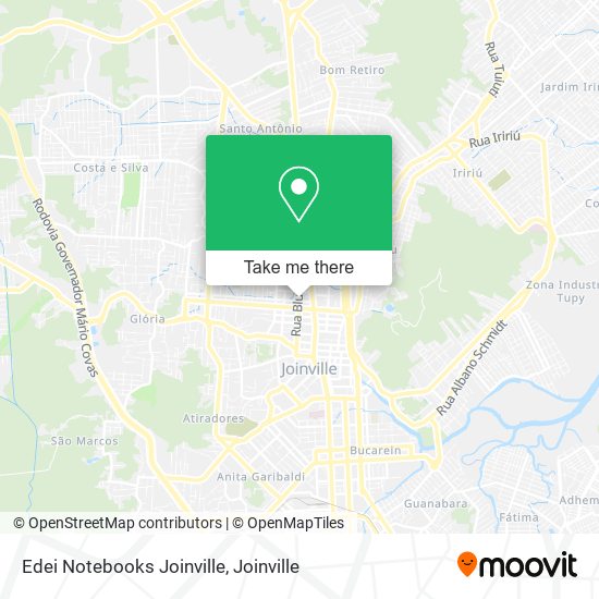 Mapa Edei Notebooks Joinville