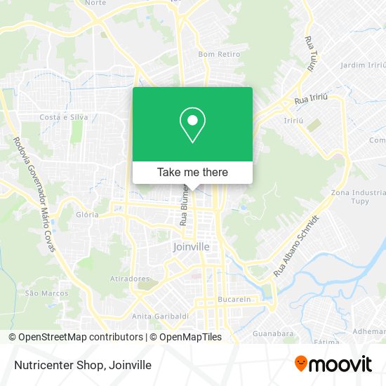 Nutricenter Shop map