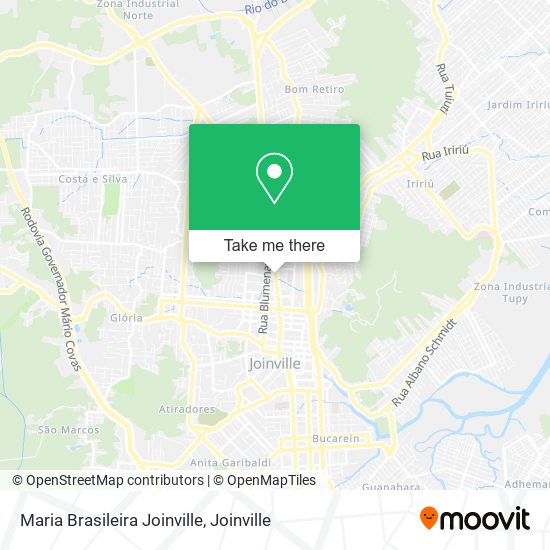 Mapa Maria Brasileira Joinville