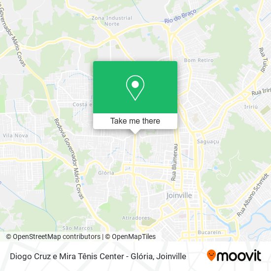 Diogo Cruz e Mira Tênis Center - Glória map