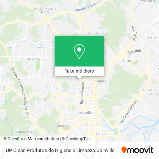 UP Clean Produtos de Higiene e Limpeza map