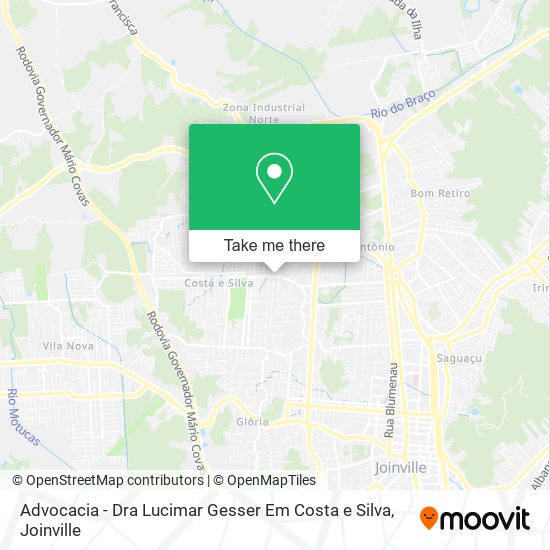 Advocacia - Dra Lucimar Gesser Em Costa e Silva map