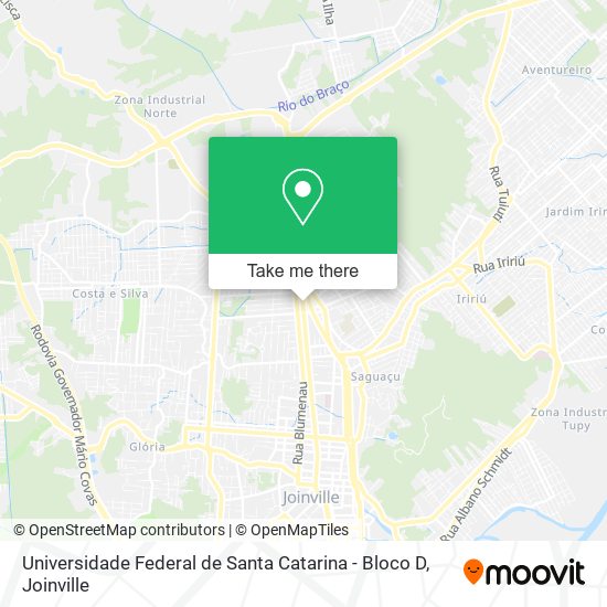 Universidade Federal de Santa Catarina - Bloco D map