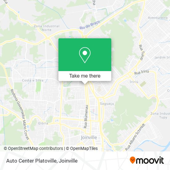 Auto Center Platoville map