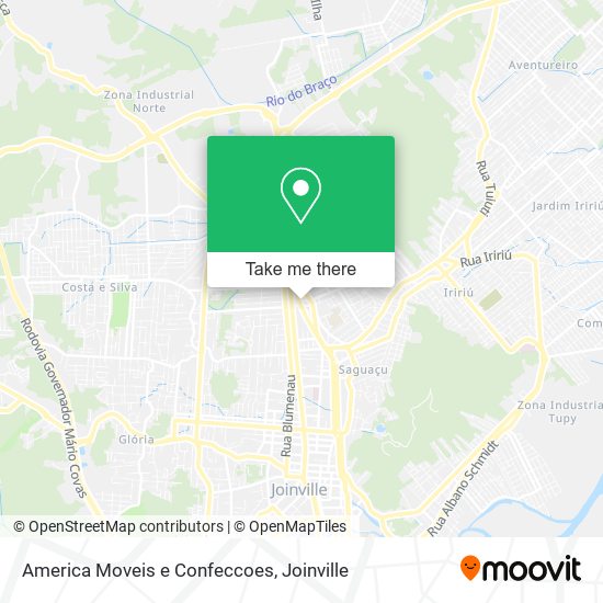 Mapa America Moveis e Confeccoes