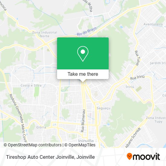 Tireshop Auto Center Joinville map