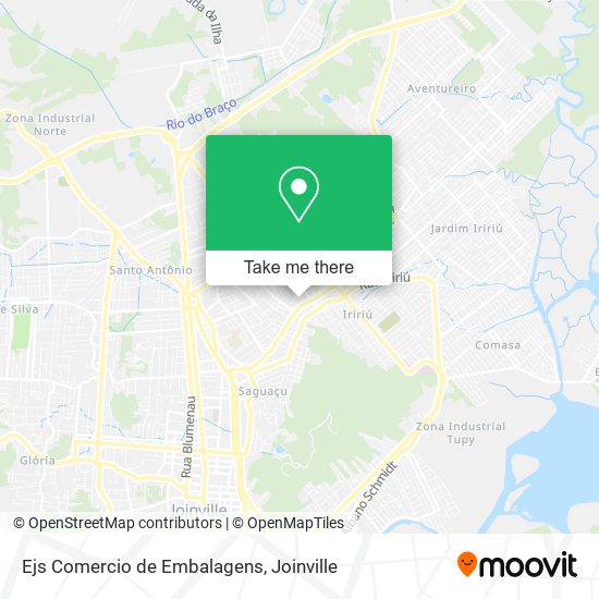 Ejs Comercio de Embalagens map