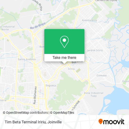 Tim Beta Terminal Iririu map